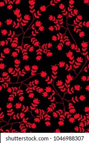 abstract seamless flowers pattern 