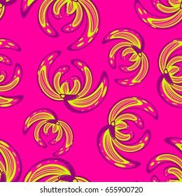 Abstract seamless flowers pattern. Decorative girlish repeated backdrop for textile, clothes, wrapping paper. Floral ornament