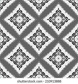 Abstract seamless folkloric ornamental vector design ethnic