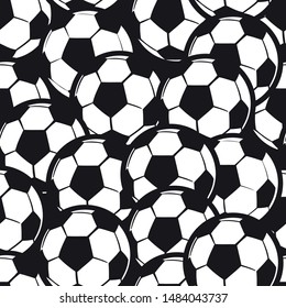 Abstract seamless   football pattern. Grunge textured wallpaper. Geometrical repeated backdrop for boy, sport textile, clothes,