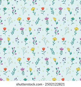 Abstract Seamless Garments Floral Pattern 