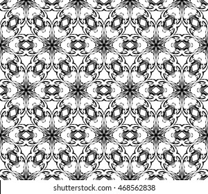 abstract seamless geomentry shape flower. vector illustration. for design, card, wallpaper, textile