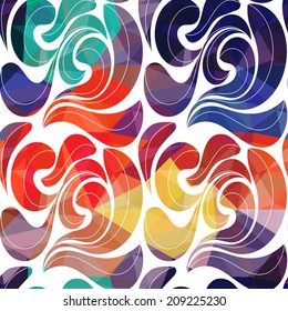 Abstract seamless geometric background