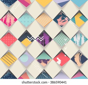 Abstract seamless geometric background