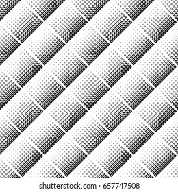 Abstract seamless geometric background of black squares, halftone