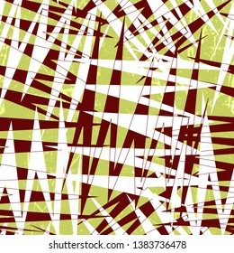 Abstract seamless geometric background with line cracked texture, dots. Grunge pattern for boys, girls, sport, fashion. Urban colorful wallpaper.