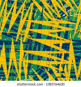 Abstract seamless geometric background with line cracked texture, dots. Grunge pattern for boys, girls, sport, fashion. Urban colorful wallpaper.