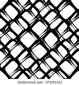 Abstract seamless geometric background / pattern. Monochrome repeatable vector texture.