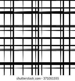 Abstract seamless geometric background / pattern. Monochrome repeatable vector texture.