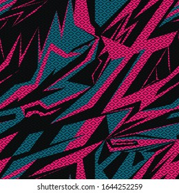 
Abstract seamless geometric background. Racing texture pattern. Wallpaper for boys and girls. City colorful background.
