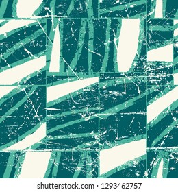 Abstract seamless geometric background with squares. Grunge, neon texture pattern. Wallpaper for boys and girls. Urban colorful backdrop.