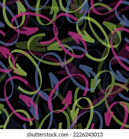 Abstract seamless geometric background with triangles cracked texture, dots, drops and splashes.Grunge pattern for boys, girls, sport, fashion. Urban colorful wallpaper. Silhouette repeated backdrop