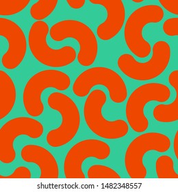 Abstract caterpillar pattern seamless. Geometric background. vector texture