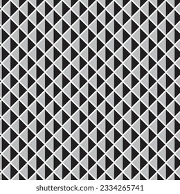abstraktes, nahtloses geometrisches, schwarz-graues Dreieck-Muster.