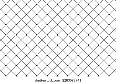 abstract seamless geometric black pattern with transparent background.