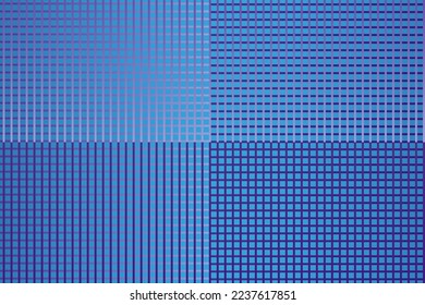 Abstract seamless geometric blue background, interlaced grid
