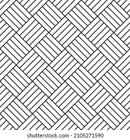 Abstract seamless geometric checked grid pattern. Vector art.