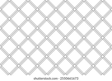 Padrão Abstrato Verificado Geométrico Sem Costura. Textura de linha fina. Fundo Texturizado Branco. Arte vetorial.