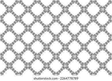 Resumen Patrón de líneas onduladas sin soldadura geométrica verificada. Arte vector.