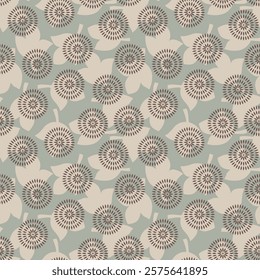 Abstract seamless geometric circle bunch pattern  background design