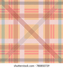 Abstract seamless geometric complex pattern. Checkered vector print of intersecting lines