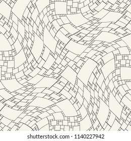 abstract seamless geometric decorative vector square pattern
