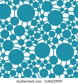 abstract seamless geometric decorative vector circle pattern