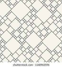 abstract seamless geometric decorative vector square pattern