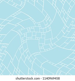 abstract seamless geometric decorative vector square pattern