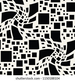 abstract seamless geometric decorative vector square pattern