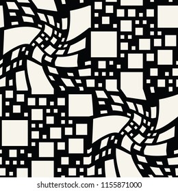 abstract seamless geometric decorative vector square pattern