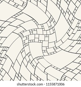 abstract seamless geometric decorative vector square pattern
