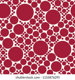abstract seamless geometric decorative vector circle pattern