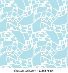 abstract seamless geometric decorative vector square pattern
