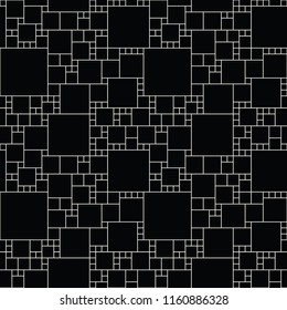 abstract seamless geometric decorative vector square pattern