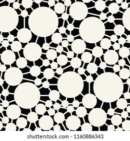abstract seamless geometric decorative vector circle pattern