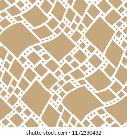 abstract seamless geometric decorative vector square pattern