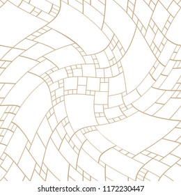 abstract seamless geometric decorative vector square pattern