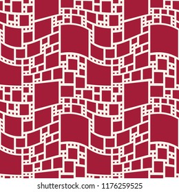 abstract seamless geometric decorative vector square pattern