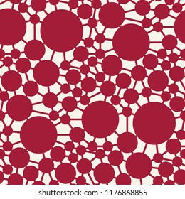 abstract seamless geometric decorative vector circle pattern