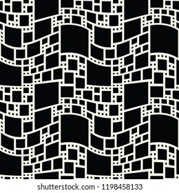 abstract seamless geometric decorative vector square pattern
