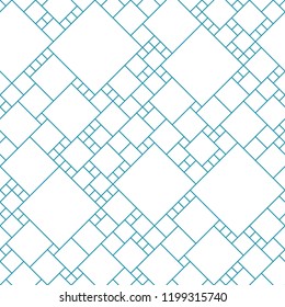 abstract seamless geometric decorative vector square pattern