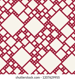abstract seamless geometric decorative vector square pattern