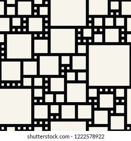 abstract seamless geometric decorative vector square pattern