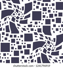 abstract seamless geometric decorative vector square pattern