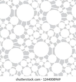 abstract seamless geometric decorative vector circle pattern