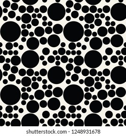 abstract seamless geometric decorative vector circle pattern