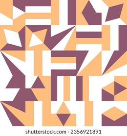Abstract seamless geometric design. Template for textures, textiles, wallpapers, social networks, websites, applications, clothing and prints