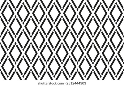 Abstract Seamless Geometric Diamonds Pattern. Vector Art.