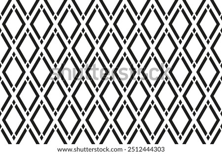 Abstract Seamless Geometric Diamonds Pattern. Vector Art.